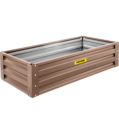 VEVOR Galvanized Raised Garden Bed Planter Box for Plant Flower Vegetable