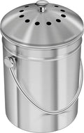 Compost Bin with Lid and 1.3 Gallon Compose Spare Charcoal Filter Utopia Kitchen