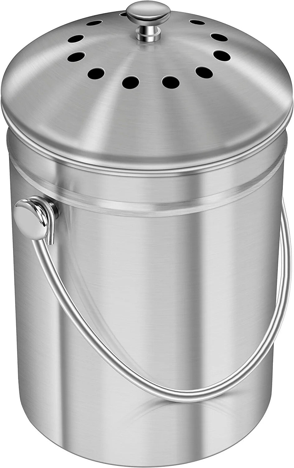 Compost Bin with Lid and 1.3 Gallon Compose Spare Charcoal Filter Utopia Kitchen