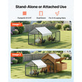 Uimoso Metal Chicken Coop with Cover for 4-6 Chickens3.3x6.