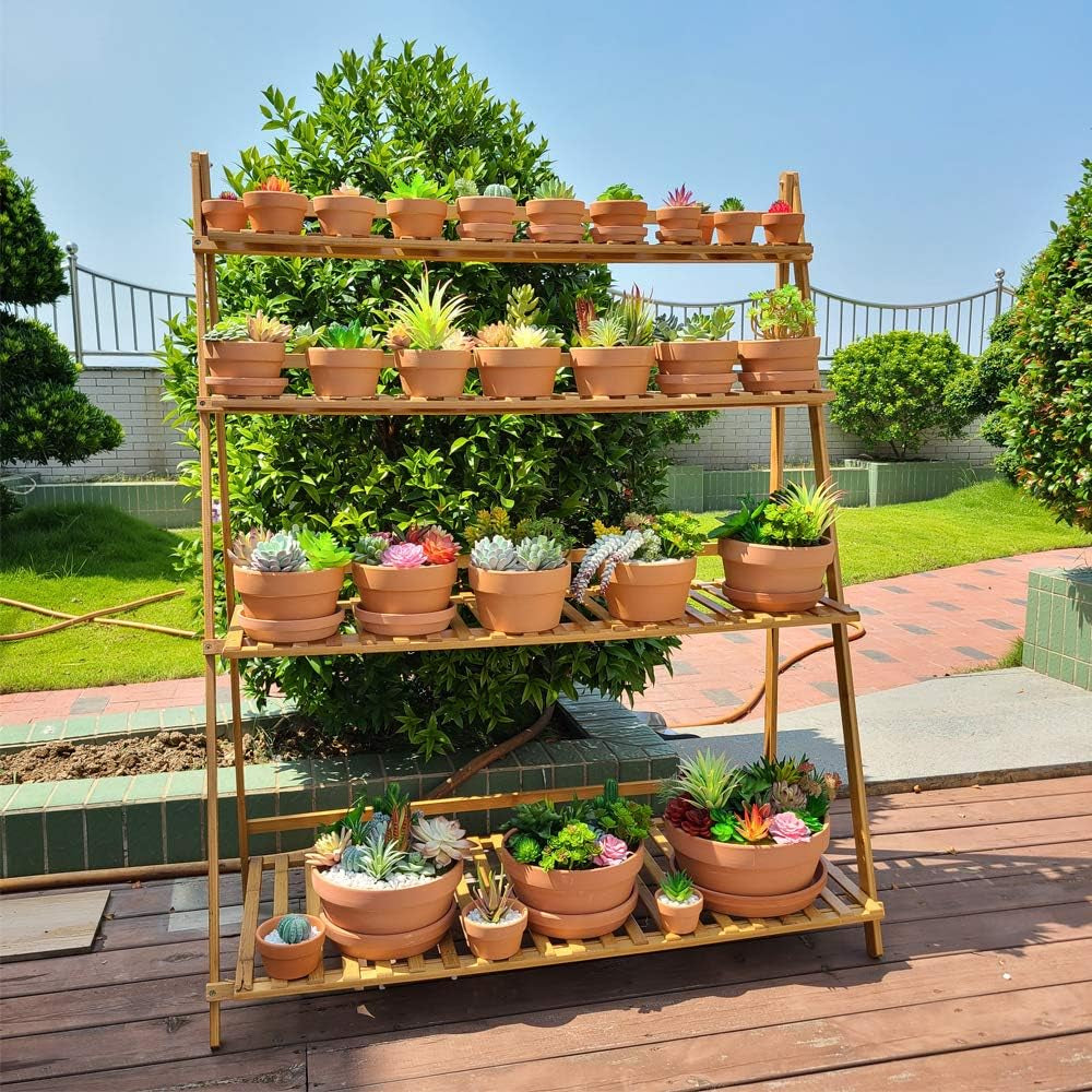 4.4 Inch Shallow Terracotta pots with Saucer/Tray,Ceramic Clay Cactus/succlent Container with Drain Hole,Small unglazed Planter for Indoor/Outdoor Plants, Crafts