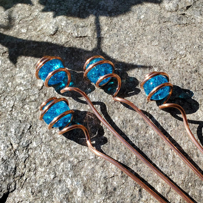 Plant suncatcher stakes, home decor ornament for pots and planters, decorative houseplant sticks, unique gratitude gifts