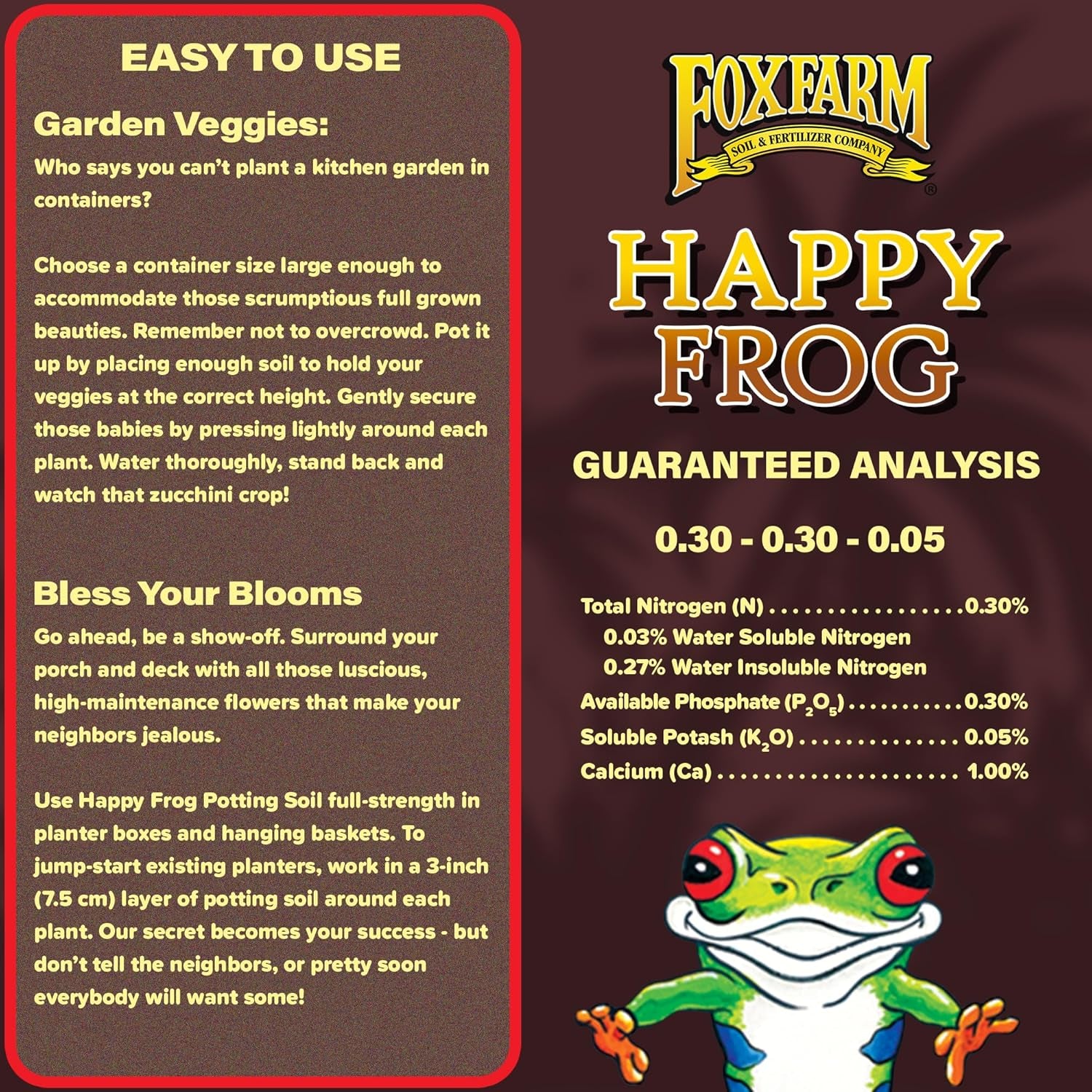 Happy Frog Potting Soil, 2cu ft - for Indoor/Outdoor Container Plants, Improves Root Efficiency, pH Adjusted for Optimal Nutrient Uptake - Contains Mycorrhizae and Humic Acids
