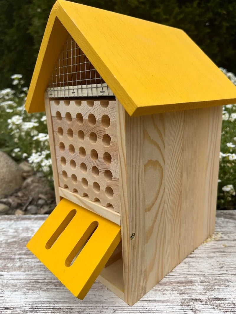 Grand Pollinator Hotel: Multi-Room Insect Habitat for Mason Bees