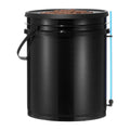 DWC Hydroponics Grow System Deep Water Culture with Top Drip 1 Bucket 5Gal