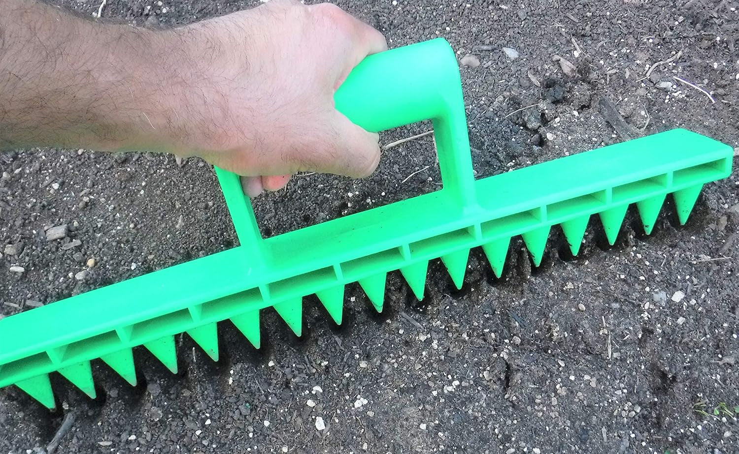 Seed-In Soil Digger and Soil Spacer for Planting Seeds