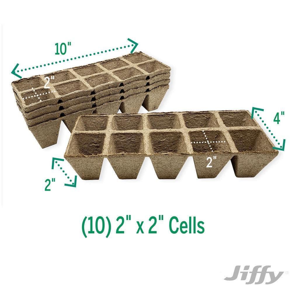 Peat Strips Seed Starter Kit , 50 Pots , Jiffy