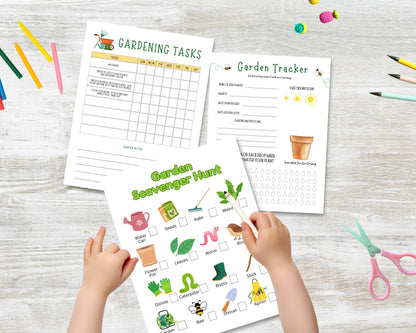 Garden Planner for Kids, Homeschool Gardening Curriculum, Garden Unit Study Plant Unit Study, Garden Worksheet, Garden Journal Printable PDF