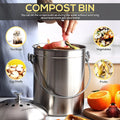 Compost Bin with Lid and 1.3 Gallon Compose Spare Charcoal Filter Utopia Kitchen