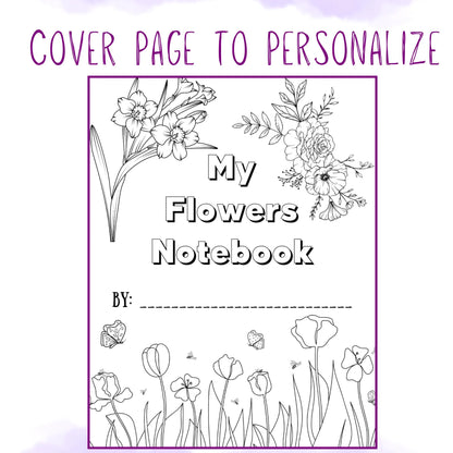 HUGE Homeschool Flower Notebooking Pack 322 Pages Flower Garden Unit Study Worksheets Curriculum Nature Journal Flashcard Coloring Page
