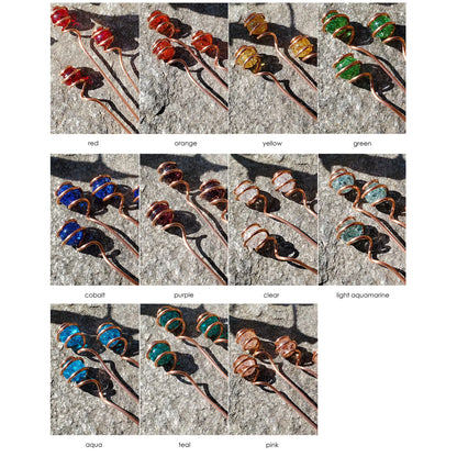 Plant suncatcher stakes, home decor ornament for pots and planters, decorative houseplant sticks, unique gratitude gifts