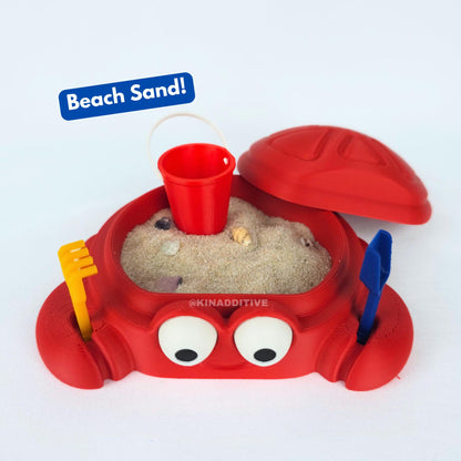 Mini Crab Sandbox: Sensory Toy Desktop Zen Garden with Sand & Tools