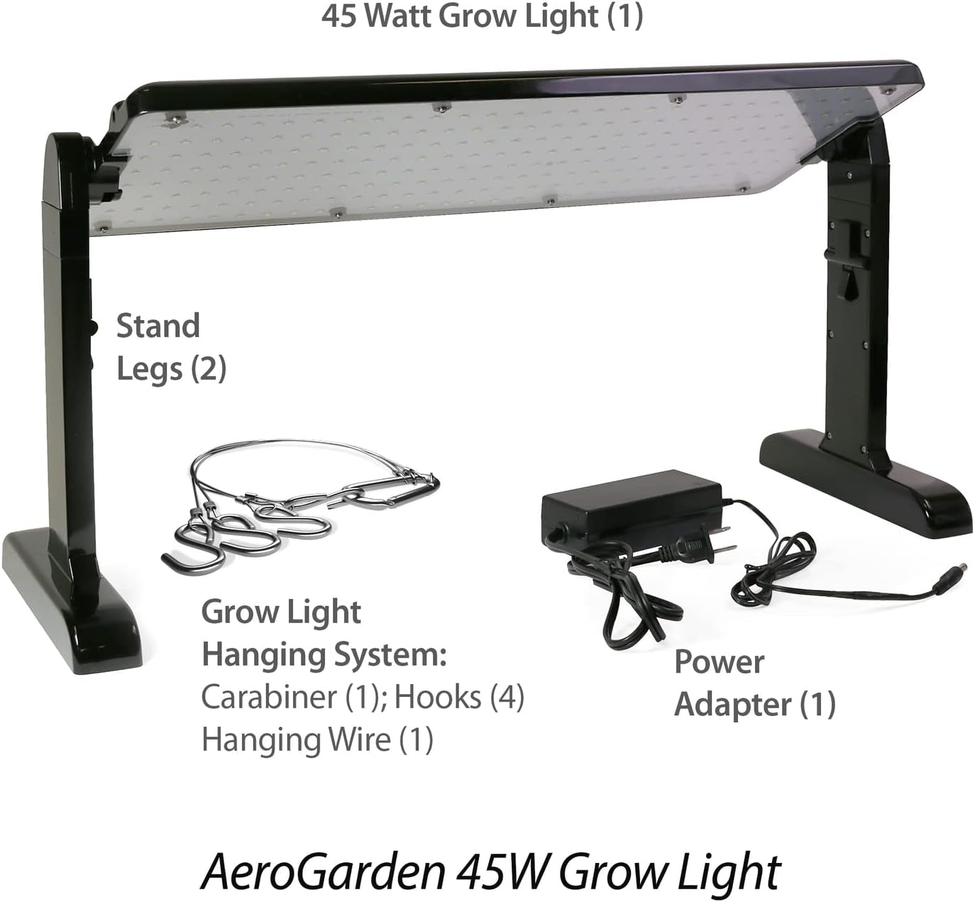 45W LED Grow Light Panel with Stand & Hanging Kit for Healthy Plant Growth