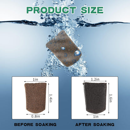 Hydroponic Sponges Grow Starter Pods Organic Growth Sponge Starter Plugs for Plant Cloning Growing (50 Pcs)