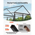 Uimoso Metal Chicken Coop with Cover for 4-6 Chickens3.3x6.