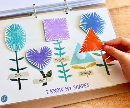 Spring Garden Busybook Printable Quiet books Toddler Activities Morning Busy Book Montessori Homeschool Resources Preschool Pre-K Kids Gift