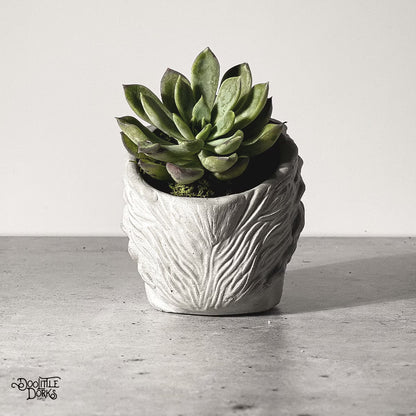 Michael Halloween Concrete Planter SMALL - Desk Planter