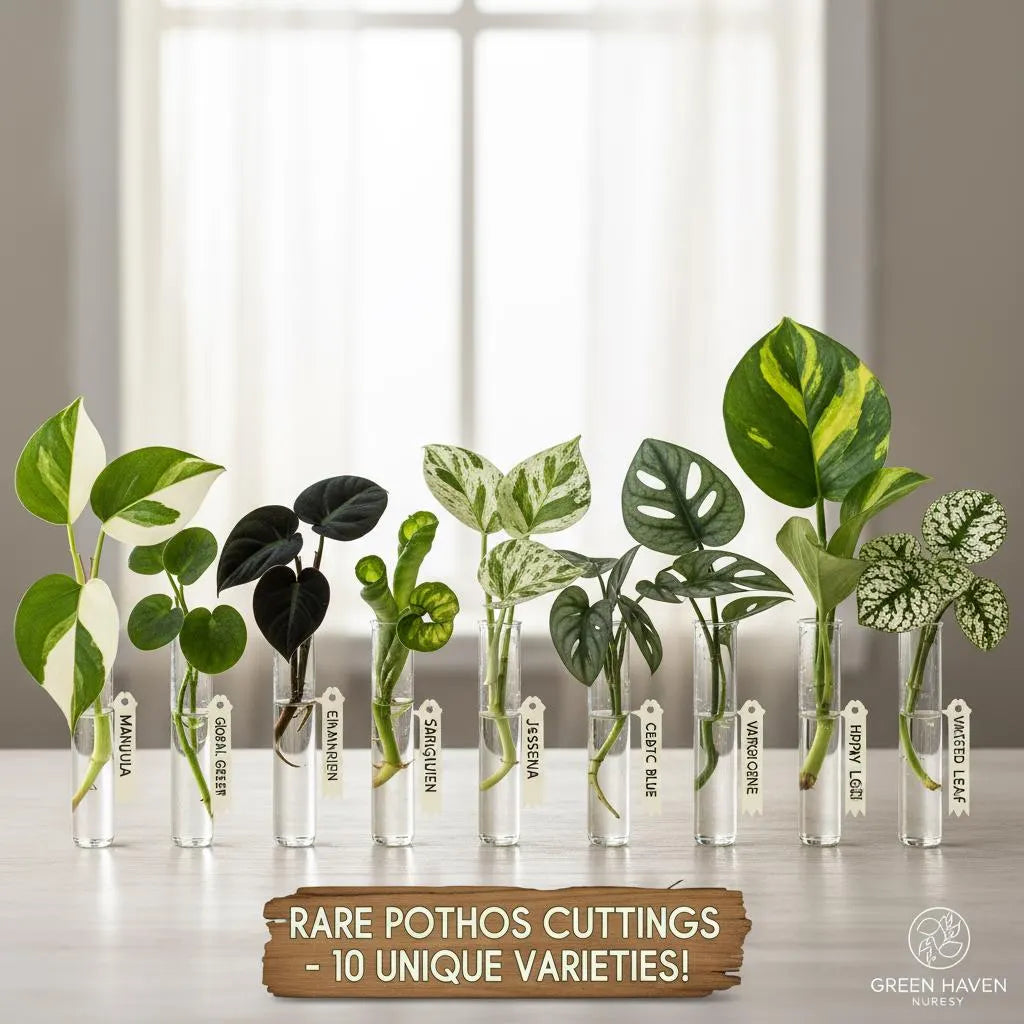 Pothos Cuttings: Popular/Common & Rare/Uncommon Pothos Epipremnum aureum Leaf Node Clipping Cut To Grow/Propagate New Plant ORDER MORE Save