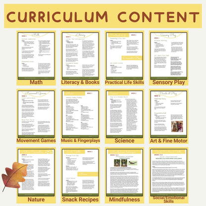November Preschool Curriculum for Homeschoolers: Secular, Whole-child focus, Hands-on
