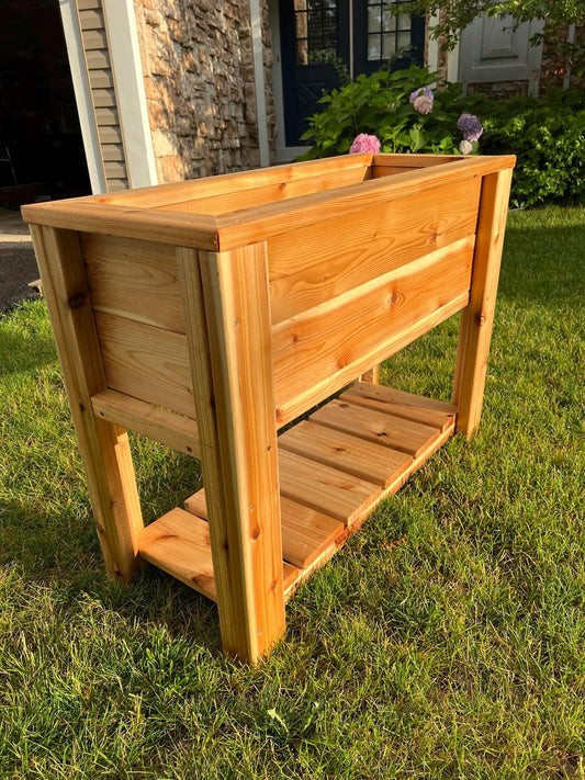 Cedar Raised Garden Bed Plans: DIY Elevated Planter (PDF Plan)