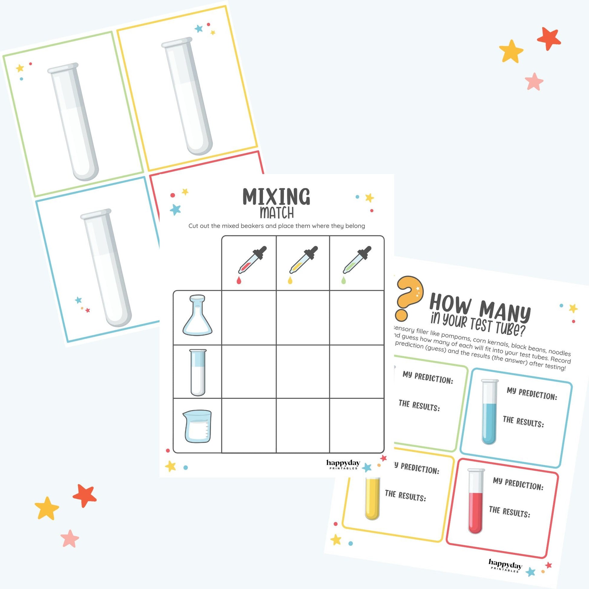 Science Lab Printable Pack • Mad Scientist Party • Science Activities for Kids • Printable Science Activity Pack • STEM learning pack