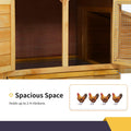 66 Inch Wood Chicken Coop Chicken House Indoor Outdoor Chicken Cage 2-4 Chickens
