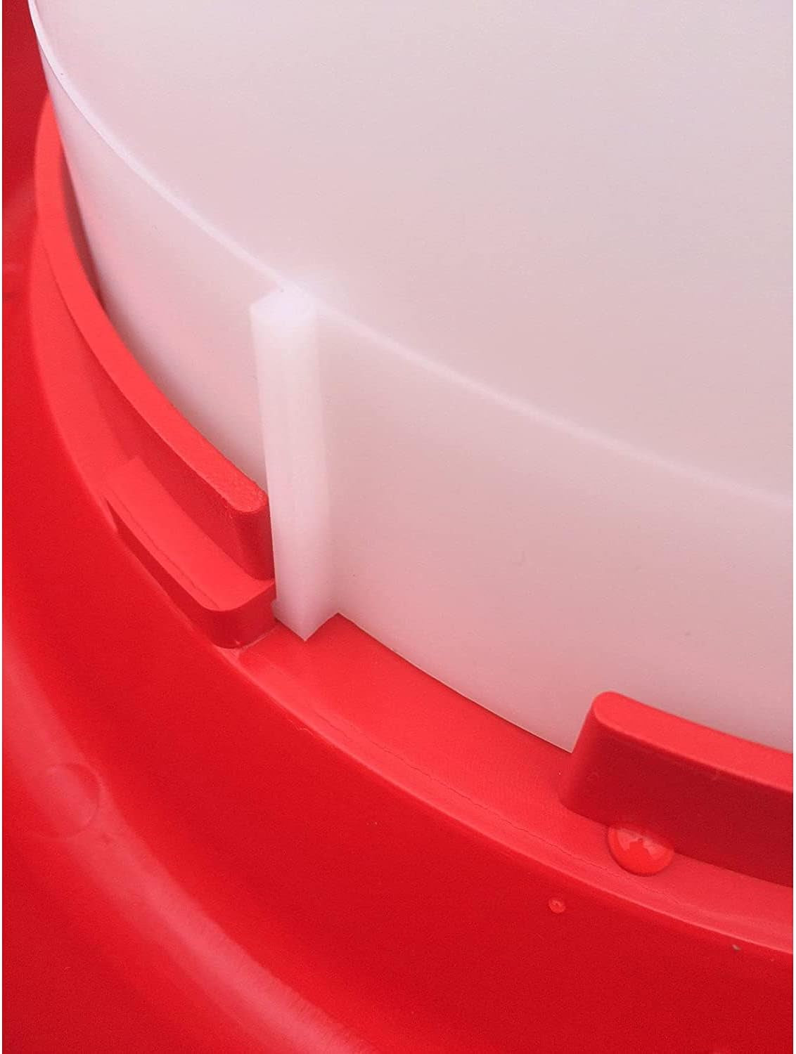 Heated Chicken Waterer, Hanging Poultry Water Fountain, 3 Gallon, Red - Plastic Water Dispenser with Heater for Chicks, Chickens, and Livestock