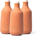 Self-Watering Terracotta Olla Pot (Pack of 3), 700mL Provides 1 Week of Precision Watering