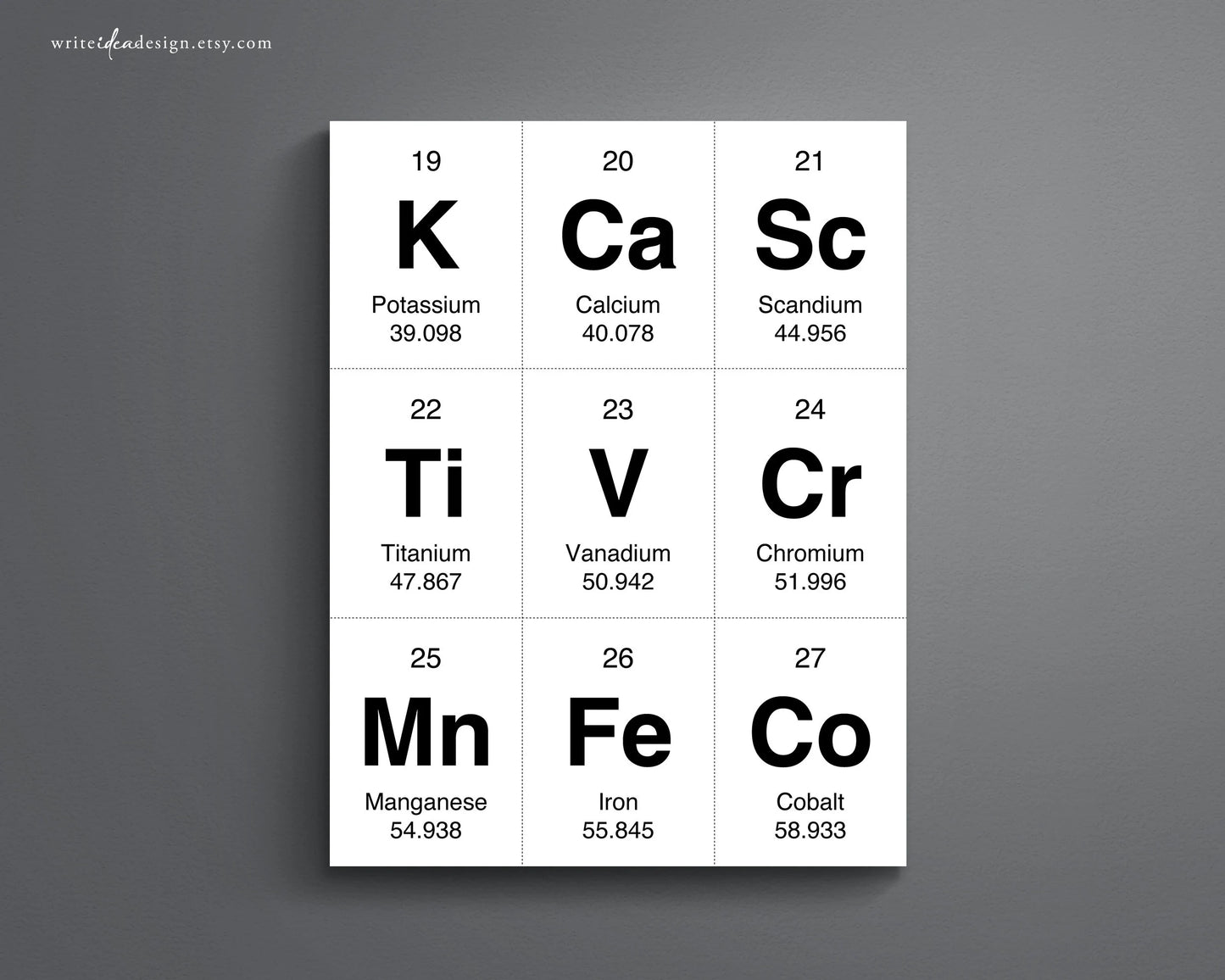 Printable Periodic Table of Elements Flash Cards. Chemistry Flash Cards. Elements Flash Cards.
