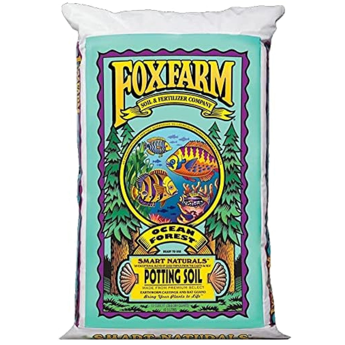 FoxFarm Ocean Forest Potting Soil to Retain Excess Moisture, 1.5cu ft