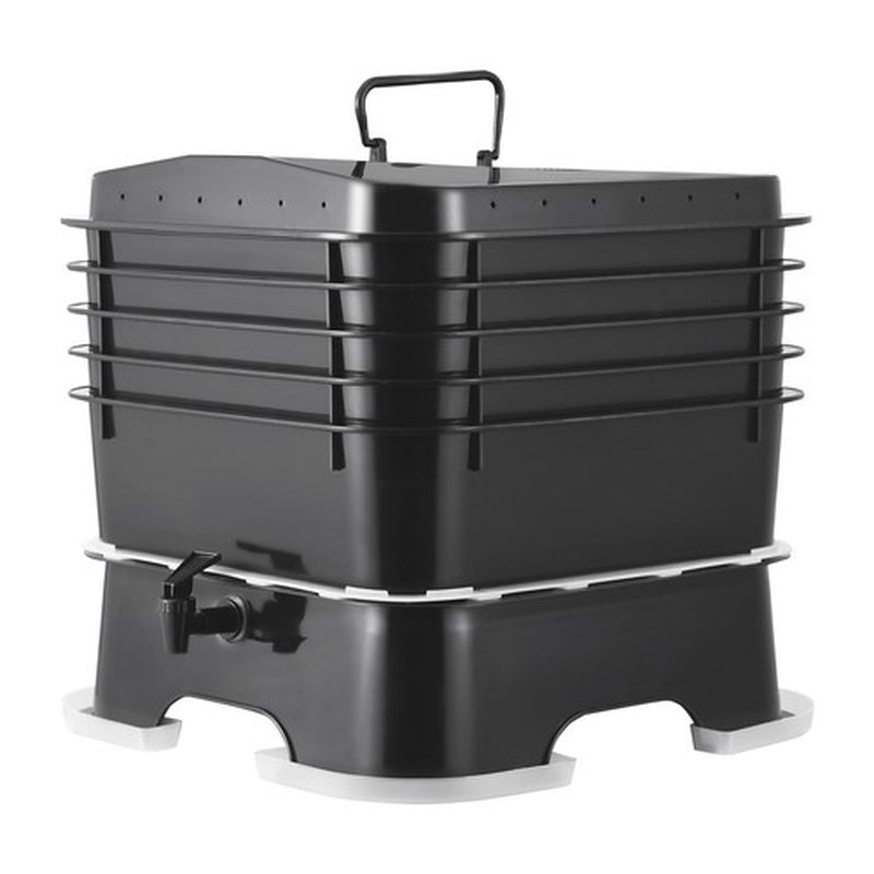 5-Tray Worm Composter 44 QT/50 L Worm Compost Bin Indoor and Outdoor