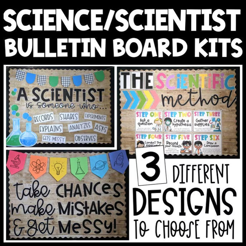 Science Bulletin Board, Science Bulletin Decorations, Science Room Decor, Scientific Method Posters, Science Classroom Decor, Door Sign