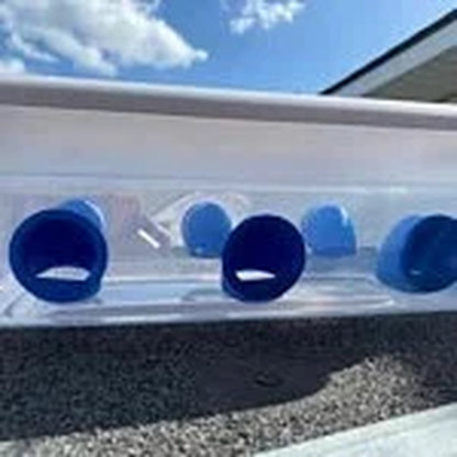 The Original Quail Feed Saver Port | Chicken Feed Saver Port | 3D Printed | Made in USA | No Waste Feed Ports | Saves you Money!