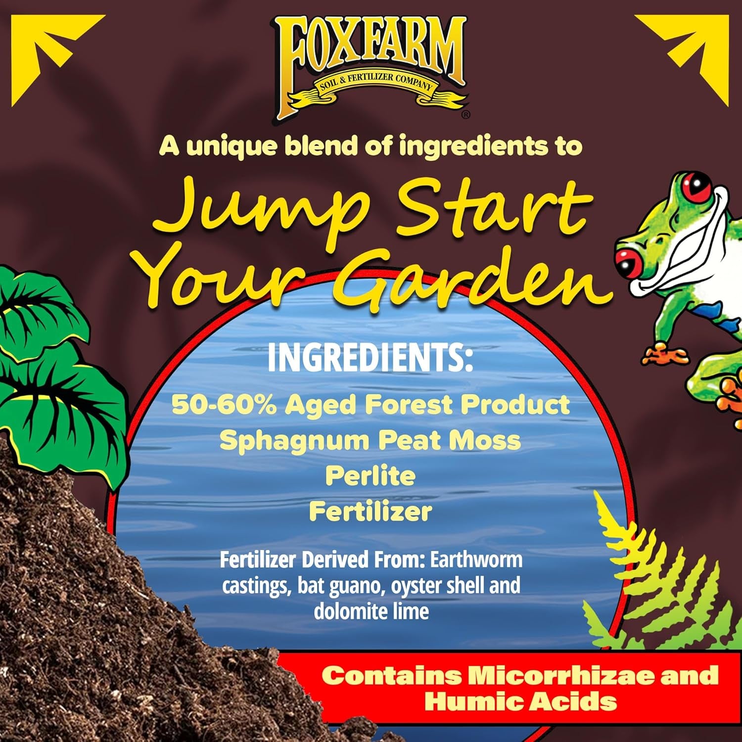 Happy Frog Potting Soil, 2cu ft - for Indoor/Outdoor Container Plants, Improves Root Efficiency, pH Adjusted for Optimal Nutrient Uptake - Contains Mycorrhizae and Humic Acids