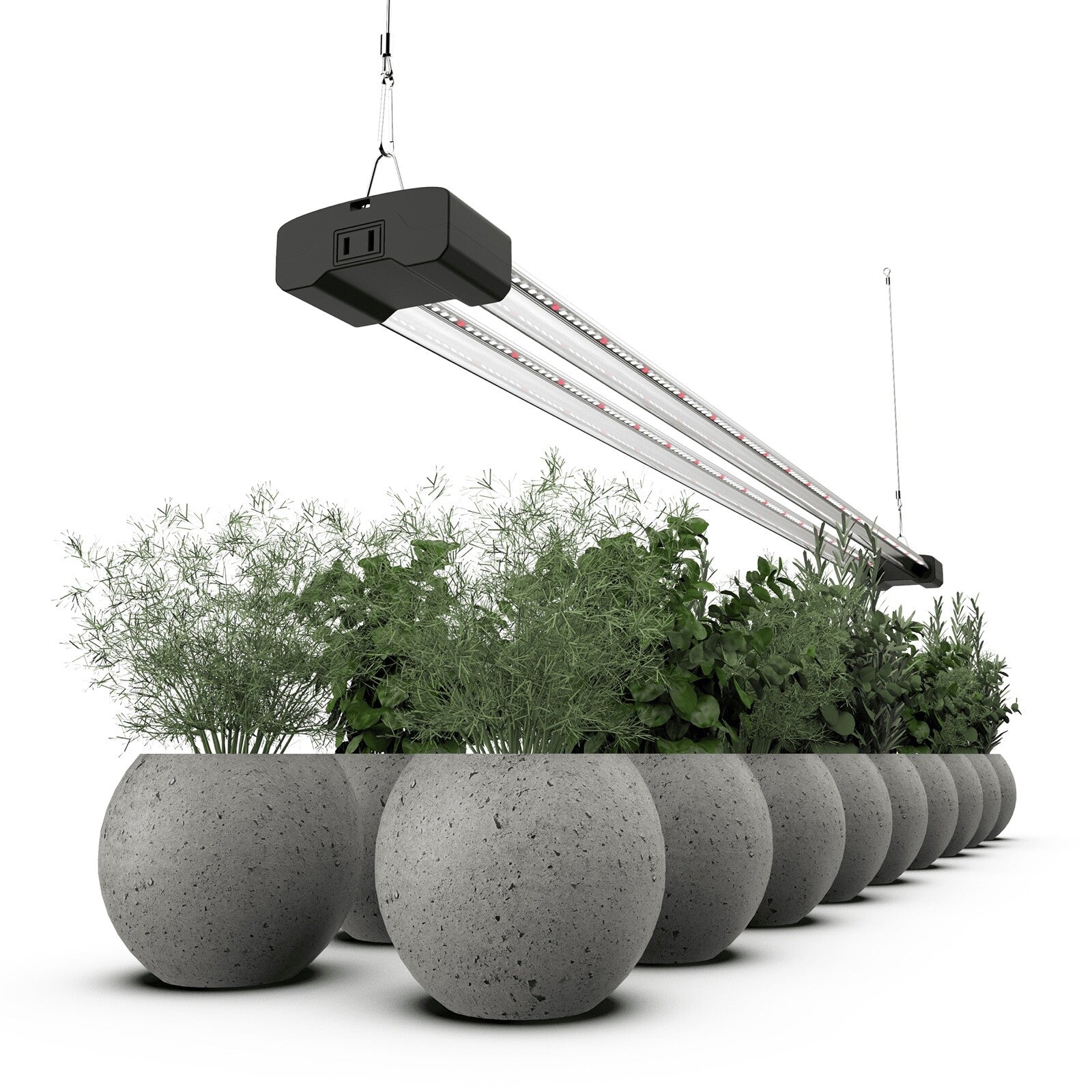 BoostGro LED Plant Grow Light Sunlike Full Spectrum Flower Hydroponics Dual Tube