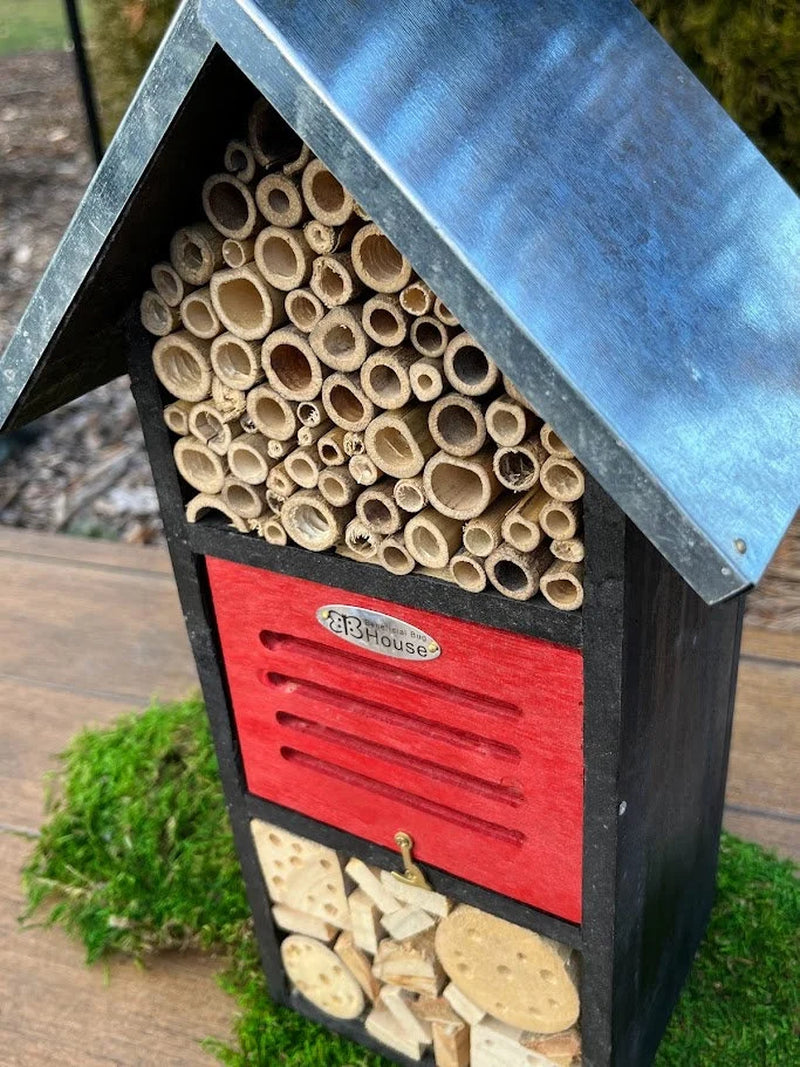 Holiday II Multi-Room Pollinator Hotel: Native Bee & Insect Habitat