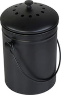 Compost Bin with Lid and 1.3 Gallon Compose Spare Charcoal Filter Utopia Kitchen
