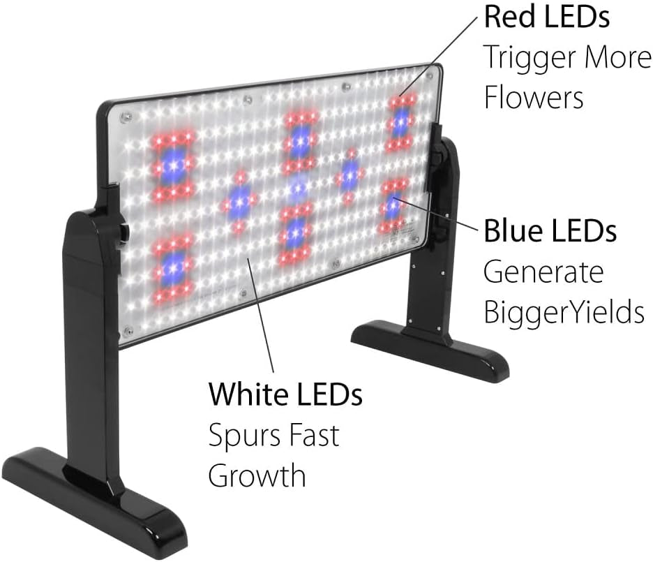 45W LED Grow Light Panel with Stand & Hanging Kit for Healthy Plant Growth