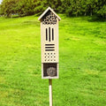Best-Seller Wooden Insect Hotel for Bees, Butterflies, & Ladybugs, Hangable or Stakable Garden Beehive Gift