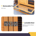 66 Inch Wood Chicken Coop Chicken House Indoor Outdoor Chicken Cage 2-4 Chickens