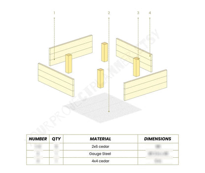 DIY Cedar Garden Bed Plan: 4x8 & 4x4 Raised Planter Box (PDF) + Build Videos