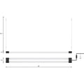 BoostGro LED Plant Grow Light Sunlike Full Spectrum Flower Hydroponics Dual Tube