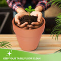 24 Pack 4 Inches Terracotta Plant Pots, Terra Cotta Planter with Drainage Holes, Perfect for Planting, Painting, Weddings and Parties
