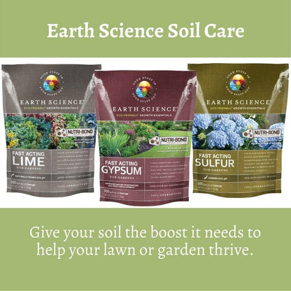 Fast Acting Gypsum—5 lb— Soil Conditioner Adds Calcium, Repairs Salt Damage & Root Growth with Nutri-Bond Runoff Reduction Technology