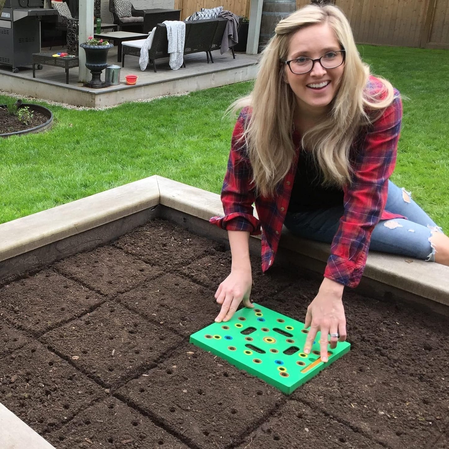 - Seed and Seedling Spacer Tool for Bigger Harvests, Organized Plants & Fewer Weeds – Color-Coded Gardening Template with Magnetic Dibber, Ruler & Planting Guide
