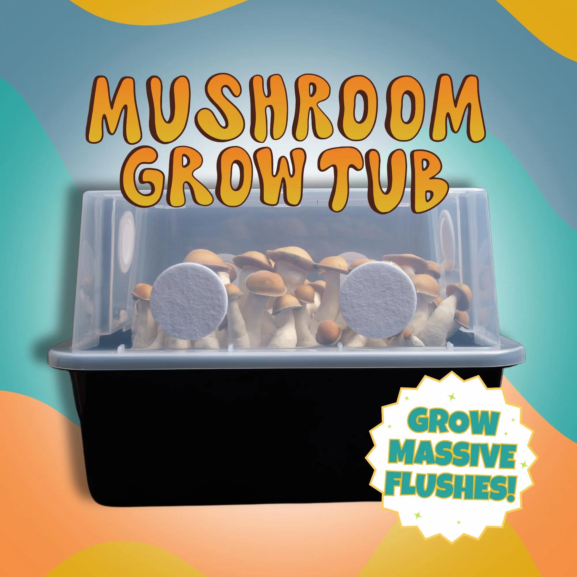Microppose Monotub - Mushroom Cultivation Grow Kit for Easy Mono-tub Tek for Efficient DIY Mushroom Growing Small, Medium, Large Sizes