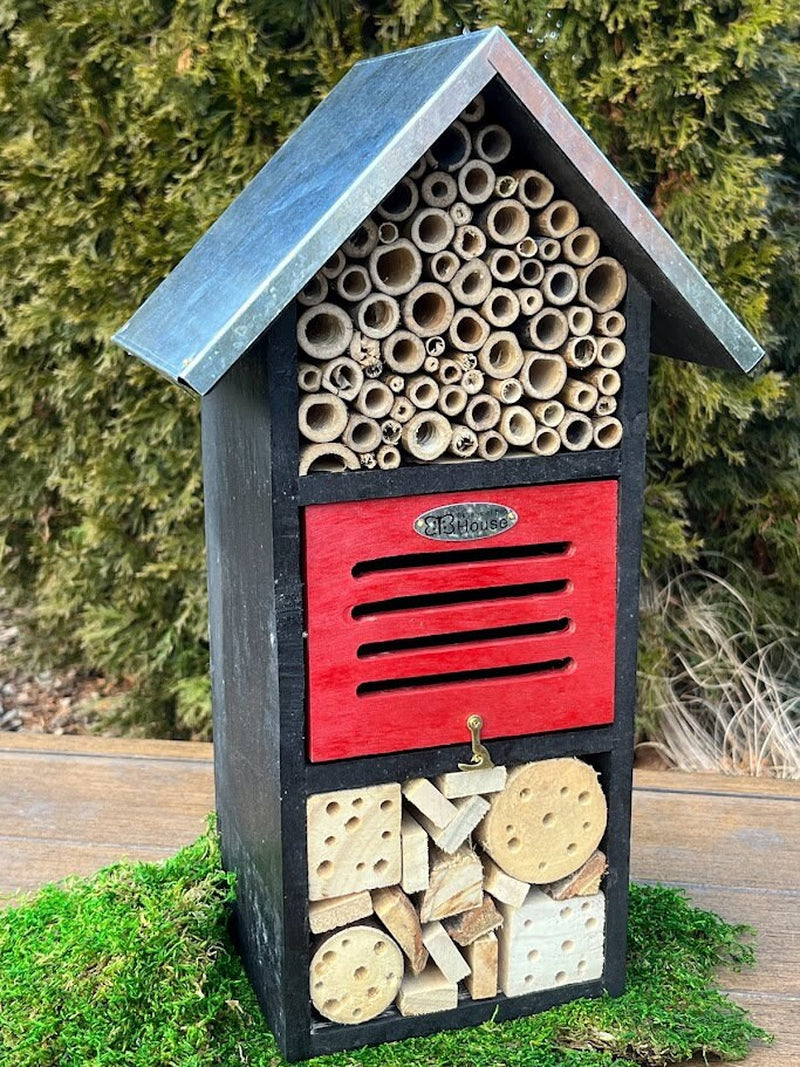 Holiday II Multi-Room Pollinator Hotel: Native Bee & Insect Habitat