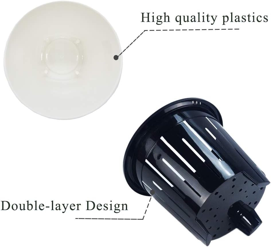 8 Pack 4 Inch Self Watering Plastic Planter with Inner Pot White Flower Plant Pot,Modern Decorative Flower Pot for All House Plants,Flowers,Herbs,African Violets