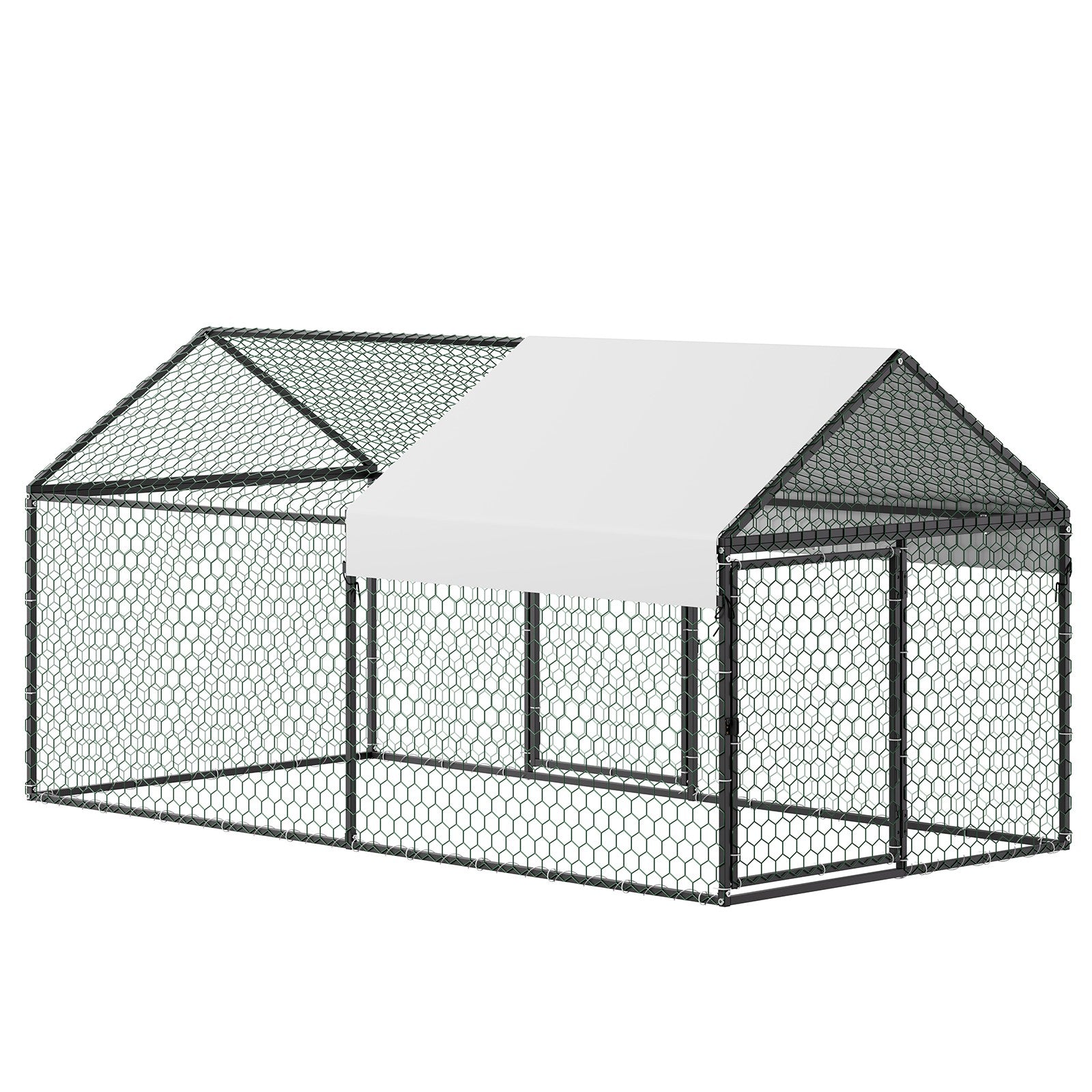 Uimoso Metal Chicken Coop with Cover for 4-6 Chickens3.3x6.