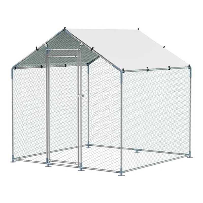 Metal Chicken Coop 6.56x6.56x6.56